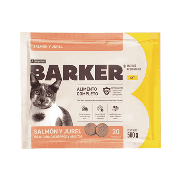 Barker Cat Hamburguesas de Salmón y Jurel x 20 und – 500 gr