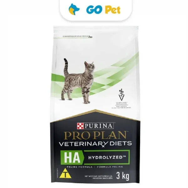 Pro Plan Veterinary Diets Feline HA Hidrolizado 3 Kg – Tratamiento de Alergias para Gatos