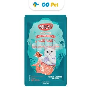 Moochie Tuna & Lobster 15 Gr x 5 Und – Snack para Gato Sabor Atún y Langosta