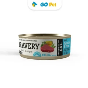 Bravery Tuna Loin & Peas Cat Wet Food 70 Gr – Gato Adulto – Atún – Vencimiento 30.06.2025