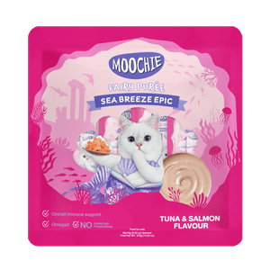 Moochie Tuna & Salmon 15 Gr x 25 Und – Snack para Gato Sabor Atún y Salmón