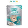Moochie Cat Meaty Tuna & Green Lipped Mussel in Gravy Pouch 70 Gr – Atún y Mejillones en Salsa – Gato Adulto Mayor