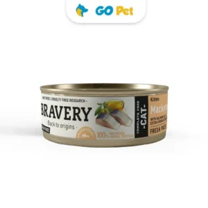 Bravery Mackerel Kitten Wet Food 70 Gr – Gatito – Caballa – Vencimiento 30.06.2025