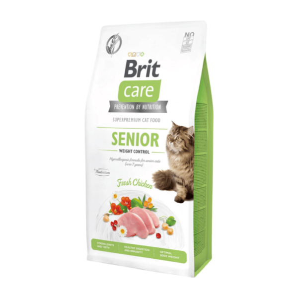 Brit Care Cat Senior Weight Control 2 Kg – Adulto Mayor – Pollo
