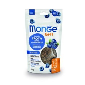 Monge Gift Meat Minis Kitten Cat – Trucha y Arandanos 50Gr