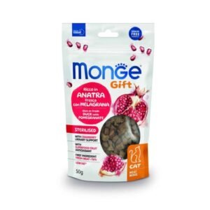 Monge Gift Meat Minis Cat Sterilized – Pato y Granada 50Gr