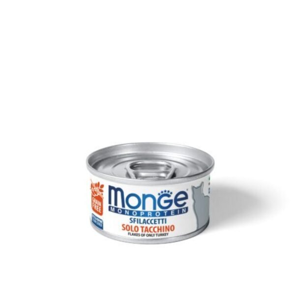 Monge Feline Adult Monoprotein Pavo Lata 80Gr