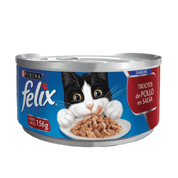 Felix Trocitos Pollo en Salsa Lata 156Gr