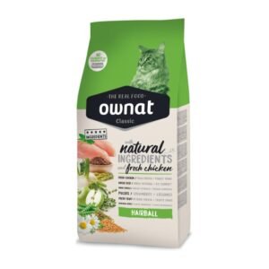Ownat Classic Hairball Bola de Pelos 1.5 Kg – Gato Adulto – Control de Bolas de Pelo