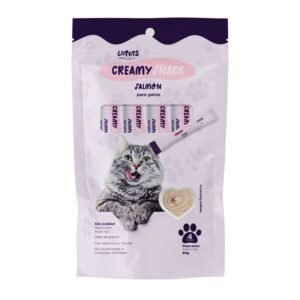 Lopets Creamy Snack Para Gatos – Salmón x 60 G (4x15g)