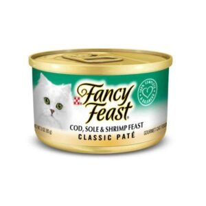 Fancy Feast Paté Clásico con Bacalao, Lenguado,  Camarón y Otros 85 gr