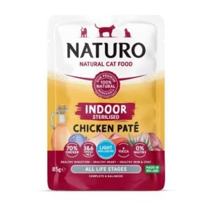 Naturo Paté de Pollo para gato esterilizado – Indoor para todas las edades 85gr