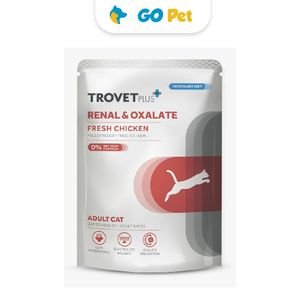 Trovet Plus Adult Cat Renal & Oxalate Fresh Chicken Pouch 85 Gr – Renal y Oxalato Urinario – Pollo