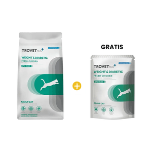 Trovet Plus Adult Cat Weight & Diabet Fresh Chicken 2.5 Kg – Control de Peso y Diabetes – Pollo