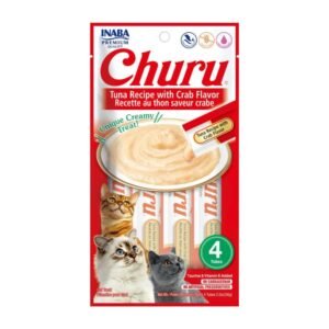 Churu Cat Tuna With Crab Flavor Recipe – Sabor Atún y Cangrejo 14 gr x 4 Tubos