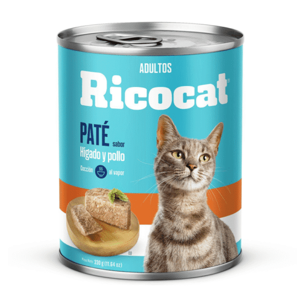 Ricocat Adulto Pate HÍgado y Pollo Lata 330 Gr