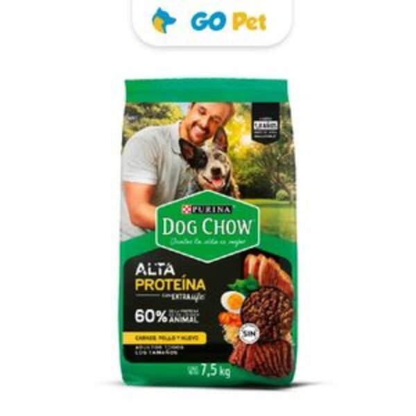 Dog Chow High Protein Adult 7.5 Kg – Adulto Todas las Razas
