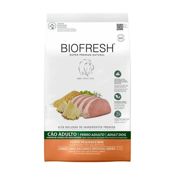 Biofresh Súper Premium Perro Adulto Razas Minis y Pequeñas Carne De Cerdo 1 kg