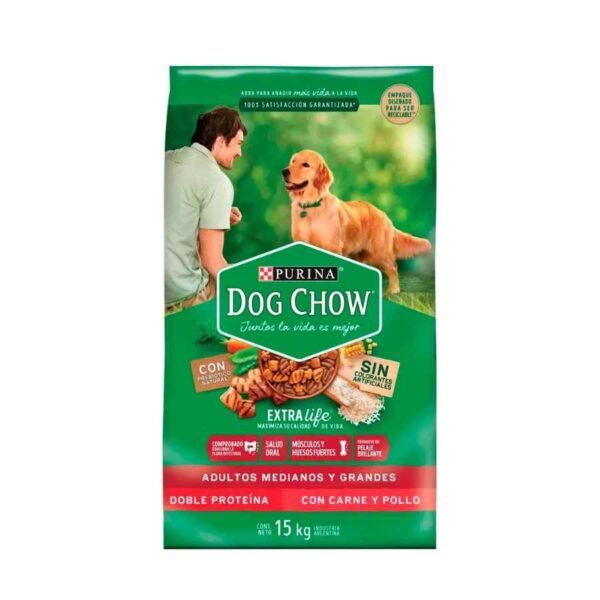 Dog Chow Adulto Raza Mediana Y Grande Alimento Seco Perro 15kg