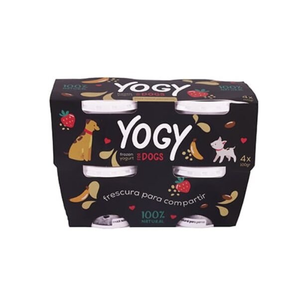 Barker Yogy fresas y plátano Pack 4 x100 G