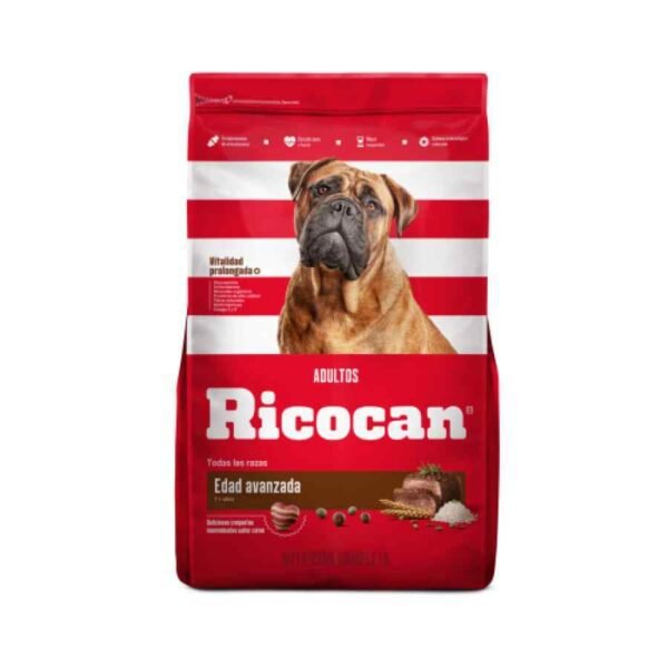Ricocan Edad Avanzada Adultos 7+ Todas Las Razas Alimento Seco Perro 15kg