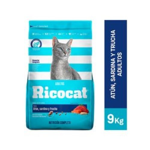 Ricocat Adulto Atún,  Sardina y Trucha 9 Kg