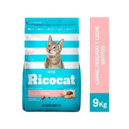 Ricocat Gatitos Carne, Pescado Y Leche Alimento Seco Gato x9kg
