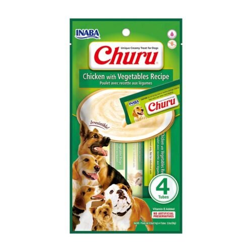 Churu Perro Chicken/Vegetal (4 Unidades)