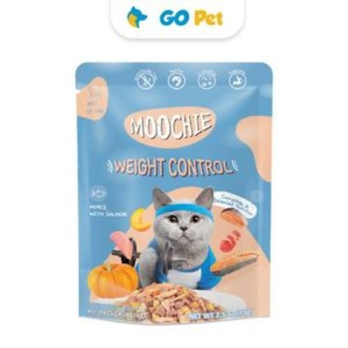 Moochie Cat Benefits Weigth Control Pouch 70 Gr – Control de Peso – Salmón