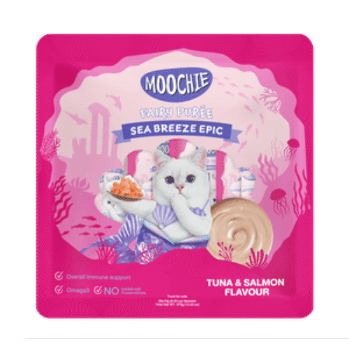 Moochie Tuna & Salmon 15 Gr x 25 Und – Snack para Gato Sabor Atún y Salmón