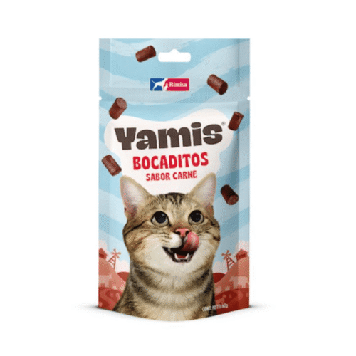 Yamis Gato Bocaditos Sabor Carne 60Gr
