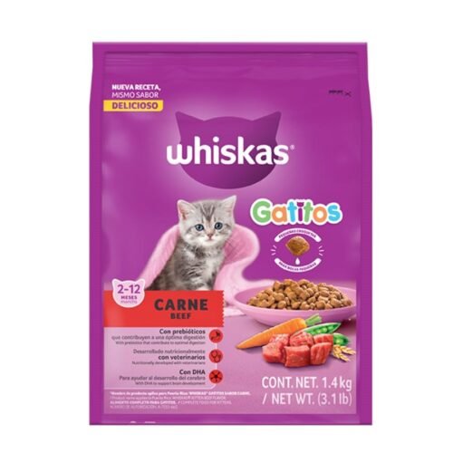 Whiskas Gatitos Carne 1.4Kg
