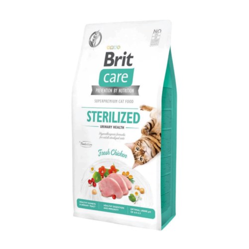 Brit Care Cat Sterilized Urinary Health 2 Kg – Adulto Esterilizado – Pollo