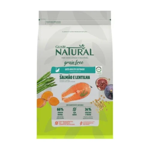 Guabi Natural Grain Free Gato Castrado Salmón y Lenteja 1.5kg