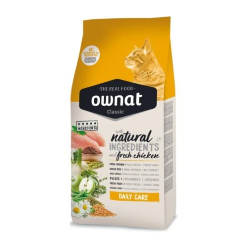 Ownat Classic Cat Cuidado Diario 15 Kg – Gato Adulto – Pollo