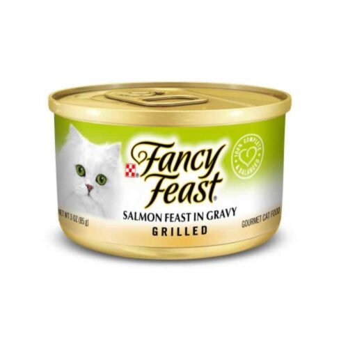 Fancy Feast Salmon Feast in Gravy – Salmón a la Parrilla en Salsa 85 Gr