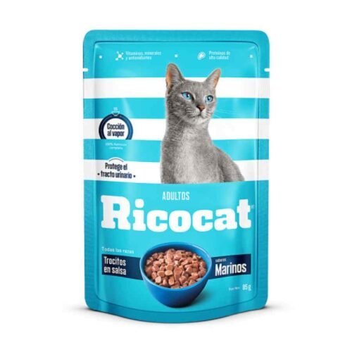 Ricocat Adulto Trocitos Marino en Salsa Pouch 85 g