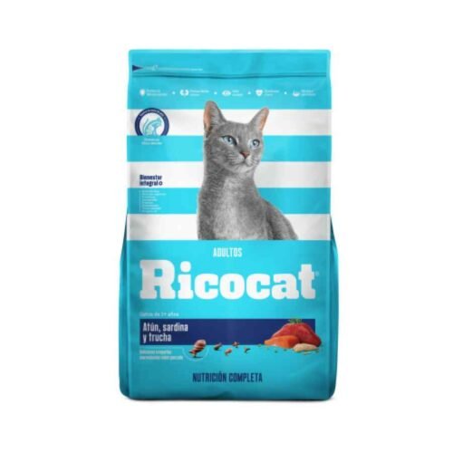 Ricocat Adultos Atun, Sardina Y Trucha Alimento Seco Gato x1kg