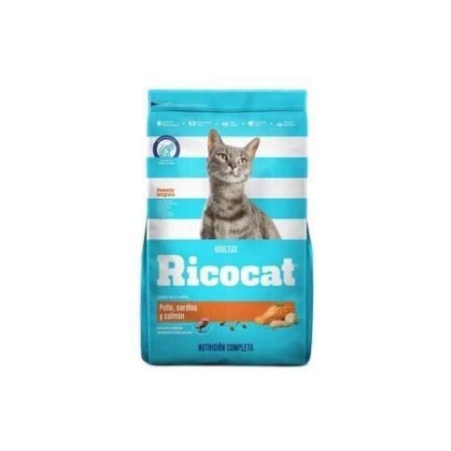 Ricocat Adultos pollo, sardina y salmón x 500 GR