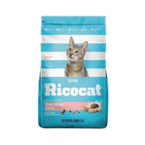 Ricocat Gatitos Carne, Pescado Y Leche Alimento Seco Gato x1kg